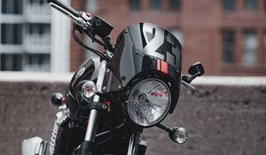Preview wallpaper bike, motorcycle, side view, lantern