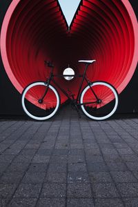 Preview wallpaper bike, transport, pipe, street