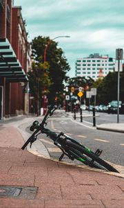 Preview wallpaper bike, transport, street, road, asphalt