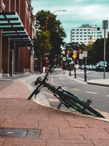 Preview wallpaper bike, transport, street, road, asphalt