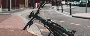 Preview wallpaper bike, transport, street, road, asphalt