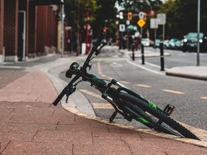 Preview wallpaper bike, transport, street, road, asphalt