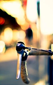 Preview wallpaper bike, wheel, glare, blurring