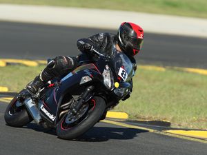 Preview wallpaper biker, motorcycle, racing