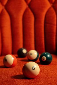 Preview wallpaper billiard balls, balls, billiards, numbers