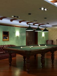 Preview wallpaper billiards, room, table, game