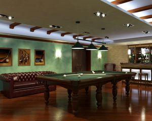 Preview wallpaper billiards, room, table, game