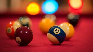 Preview wallpaper billiards, table, colorful, game