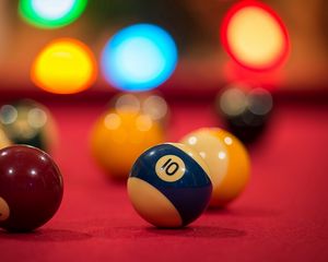 Preview wallpaper billiards, table, colorful, game