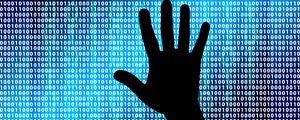 Preview wallpaper binary code, binary number, hand, silhouette