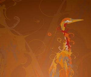 Preview wallpaper bird, drawing, paint