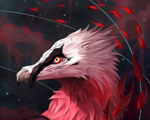 Preview wallpaper bird, fish, art, fantasy