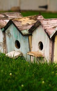 Preview wallpaper bird houses, birds, houses