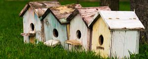 Preview wallpaper bird houses, birds, houses