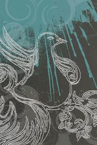 Preview wallpaper bird, patterns, backgrounds, bright