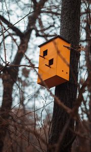 Preview wallpaper birdhouse, wood, brown