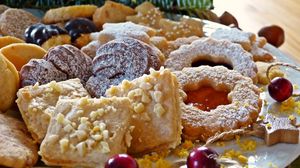Preview wallpaper biscuits, pastries, christmas, sweets