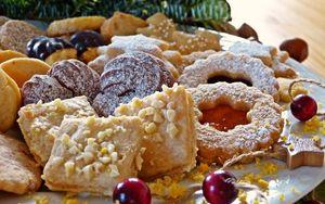 Preview wallpaper biscuits, pastries, christmas, sweets