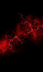 Preview wallpaper black background, red, color, paint, explosion, burst