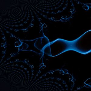 Preview wallpaper black background, smoke, line, abstraction