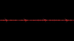 Preview wallpaper black, barbed wire, red