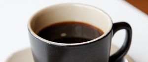 Preview wallpaper black coffee, coffee, cup, drink