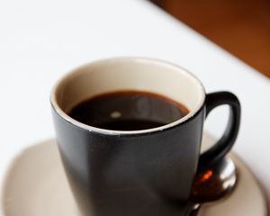 Preview wallpaper black coffee, coffee, cup, drink