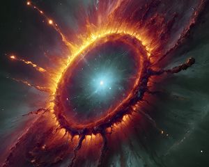 Preview wallpaper black hole, disk, plasma, space