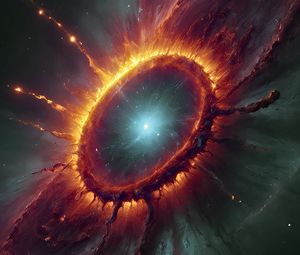 Preview wallpaper black hole, disk, plasma, space