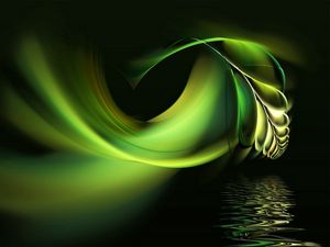 Preview wallpaper black, white, abstract, pen, water, green