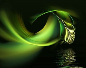 Preview wallpaper black, white, abstract, pen, water, green