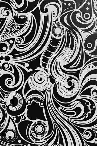 Download wallpaper 320x480 black, white, pattern, shape, patterns samsung  galaxy ace gt-s5830, sony xperia e, miro, htc wildfire s, c, lg optimus hd  background