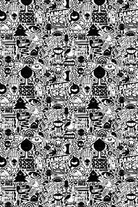 Preview wallpaper black white, texture, design, creativity, surface