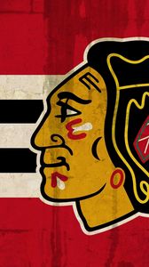 Preview wallpaper blackhawks, chicago blackhawks, logo