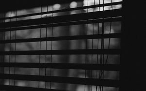 Preview wallpaper blinds, window, stripes, bw, dark