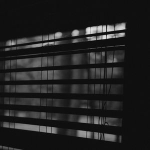 Preview wallpaper blinds, window, stripes, bw, dark