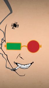 Preview wallpaper blo0p, minimalism, transmetropolitan, spider jerusalem