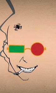 Preview wallpaper blo0p, minimalism, transmetropolitan, spider jerusalem