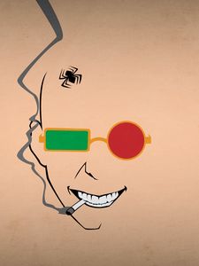 Preview wallpaper blo0p, minimalism, transmetropolitan, spider jerusalem