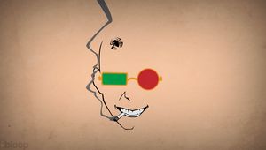 Preview wallpaper blo0p, minimalism, transmetropolitan, spider jerusalem