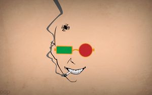 Preview wallpaper blo0p, minimalism, transmetropolitan, spider jerusalem