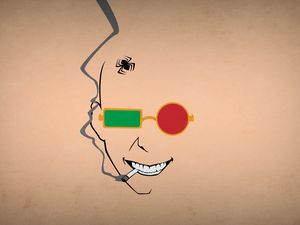 Preview wallpaper blo0p, minimalism, transmetropolitan, spider jerusalem