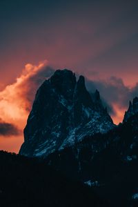 Preview wallpaper block, peak, sunset, cloud