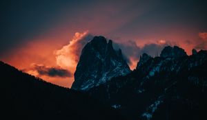 Preview wallpaper block, peak, sunset, cloud