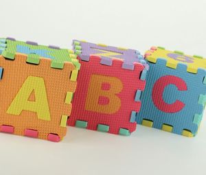 Preview wallpaper blocks, letters, colorful, cognition, development
