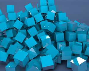 Preview wallpaper blocks, lots, color, metallic blue