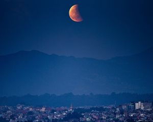 Preview wallpaper blood moon, blood moon 2015, shortest eclipse of the century, national geographic