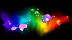 Preview wallpaper blots, light, iridescent, multicolored