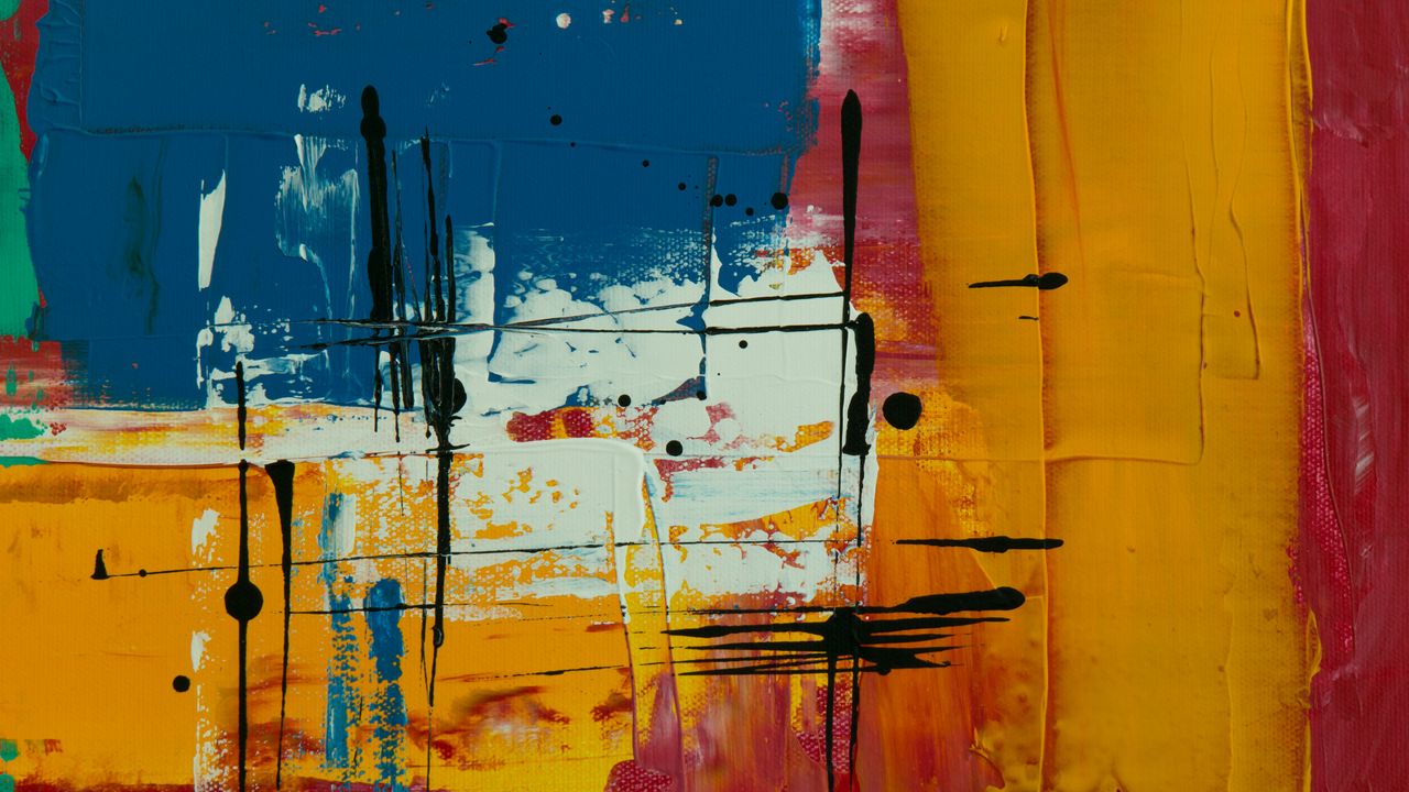 Wallpaper blots, paint, canvas, modern, abstraction