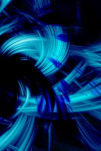 Preview wallpaper blue, black, abstract, brush